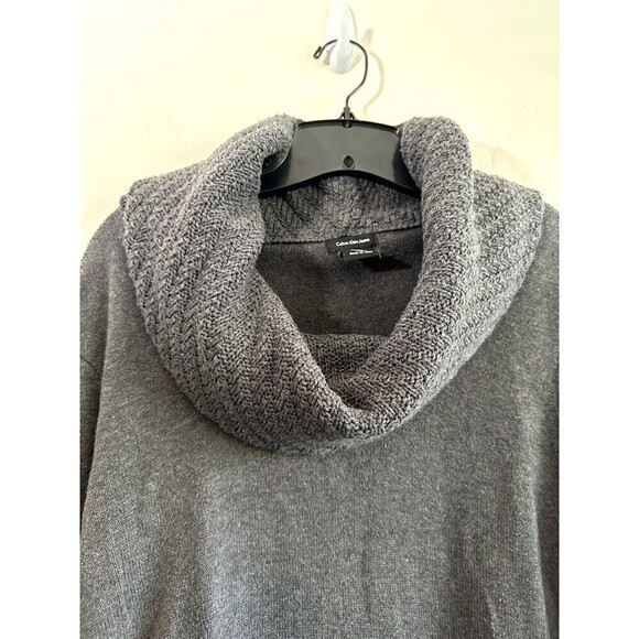 Calvin Klein Grey Turtleneck Sweater Woman's Size 2X  Stretch Minimal Cozy - Picture 13 of 16